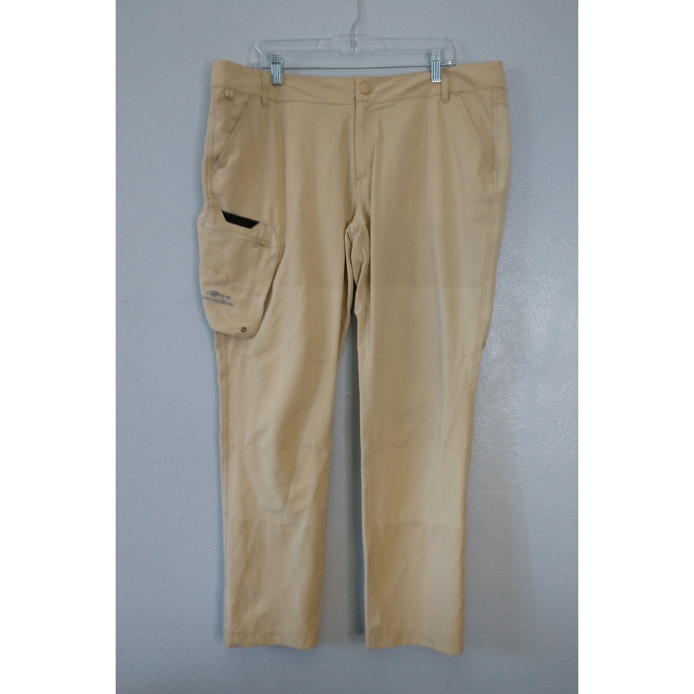 Grundens Mens 12 X 30 Beige Breakwater Lightweight Fishing Cargo Pants Mid